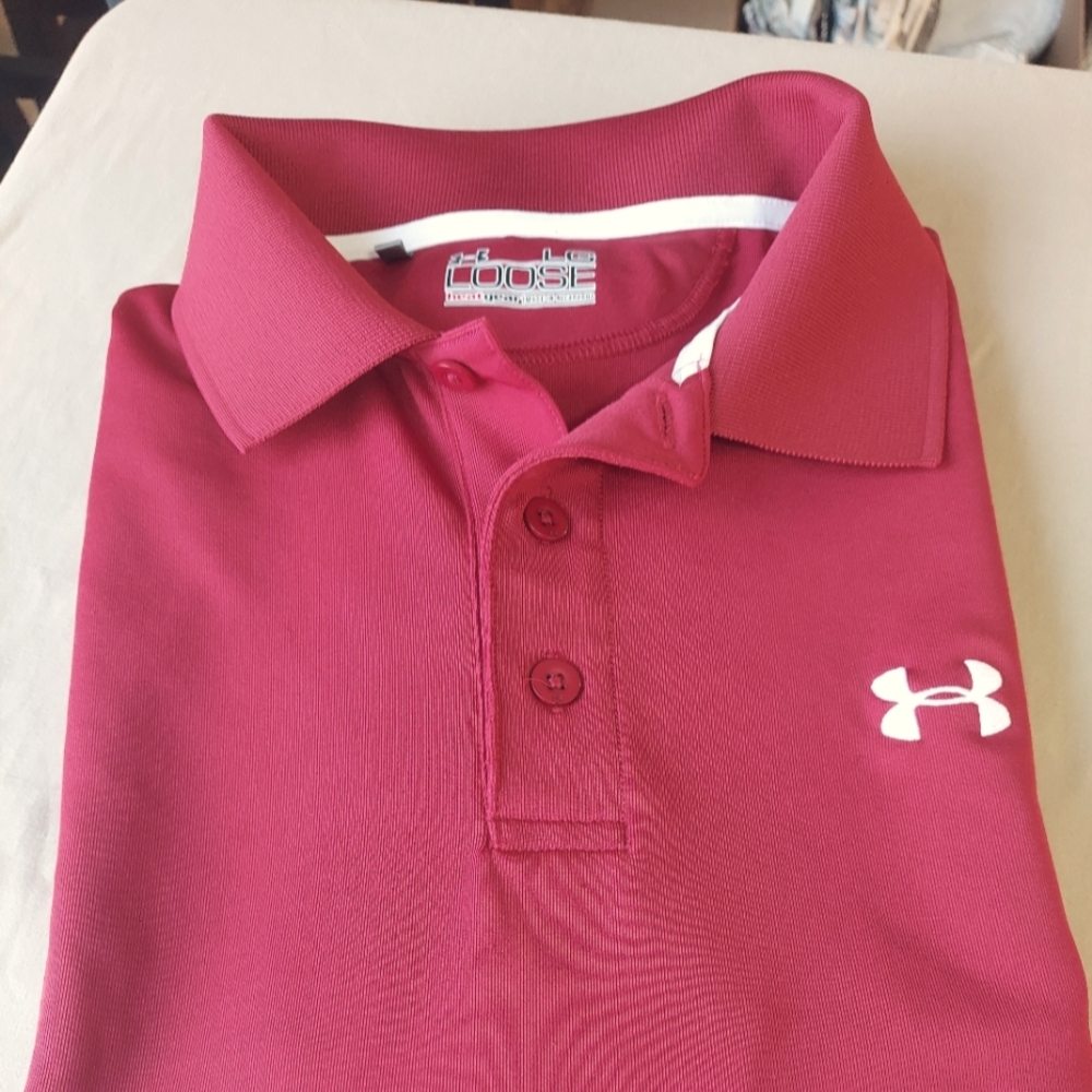 UnderArmour Burgundy Men's Large Polo